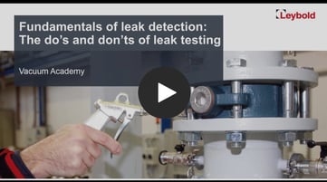 Dos and donts of leak testing